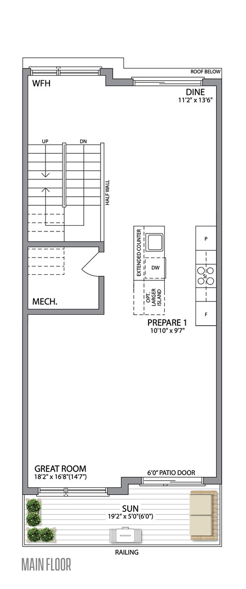 The Current main floor plan